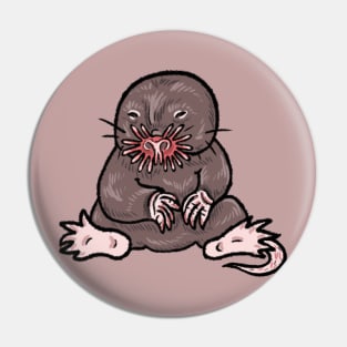 Star nosed Mole Pin