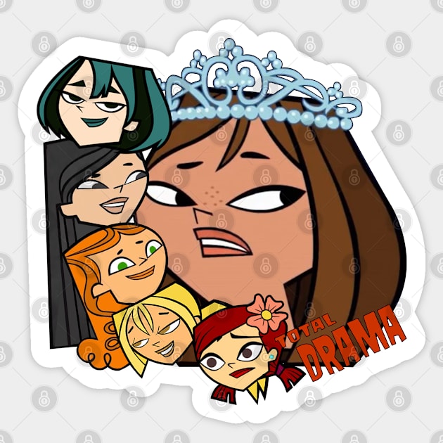 total drama island - Total Drama Island Courtney Zoey Gwen J - Sticker