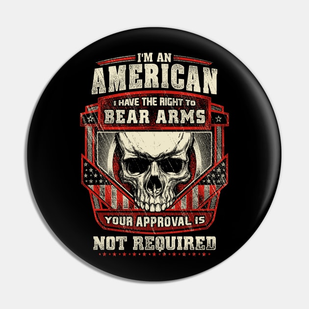 Gun Control Right To Bear Arms Shirt Pin by Kibria1991