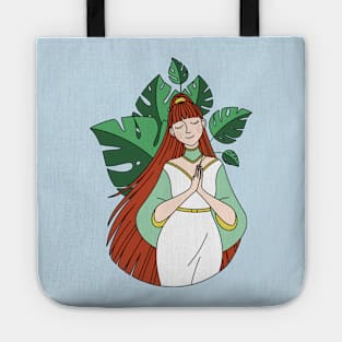 Monstera Girl Tote