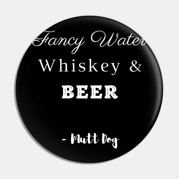 Fancy Water, Whiskey & Beer Pin by Deep Dive