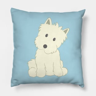 Cute Fluffy Dog Design Pillow