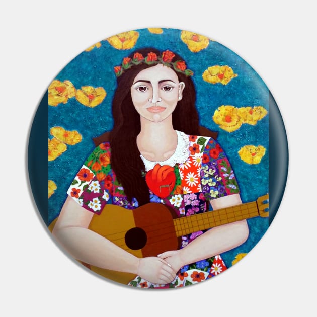 Violeta Parra and the song The gardener Pin by madalenalobaotello