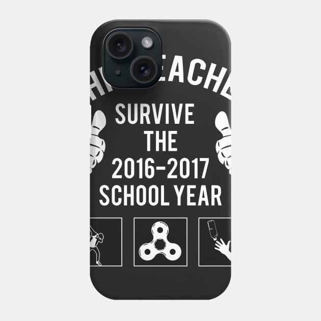 Teacher Survived 100 Day Phone Case by DarlingShirt