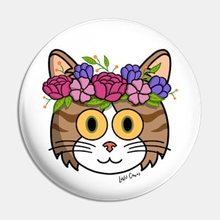 Maui with flowers Pin