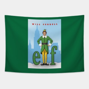 Elf Christmas Movie (2003) | Will Ferrell | Zooey Deschanel | Jon Favreau Tapestry