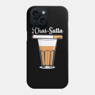 Chai Sutta Chai Tea Glass Hindi Quote Slogan Phone Case