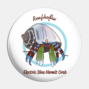 Electric Blue Hermit Crab Pin