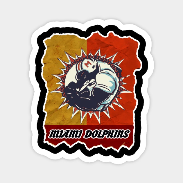 miami dolphins Magnet by edihidayatbanyumas