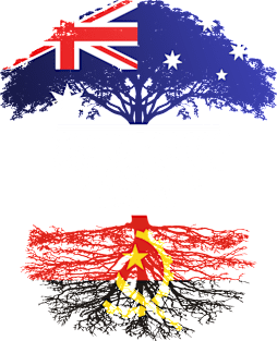 Australian Grown With Angolan Roots - Gift for Angolan With Roots From Angola Magnet