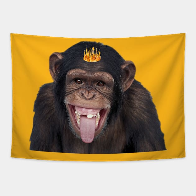 Funny monkey Tapestry by MIXOshop