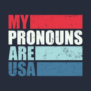 USA American Pronouns T-Shirt