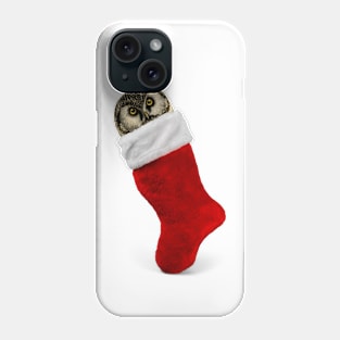 Owl in Christmas stocking | Funny Owl Phone Case