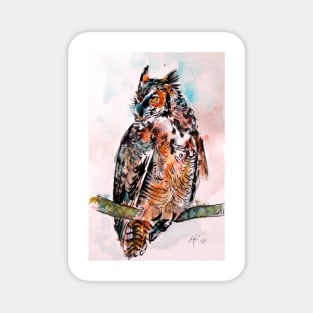 Great horned owl Magnet