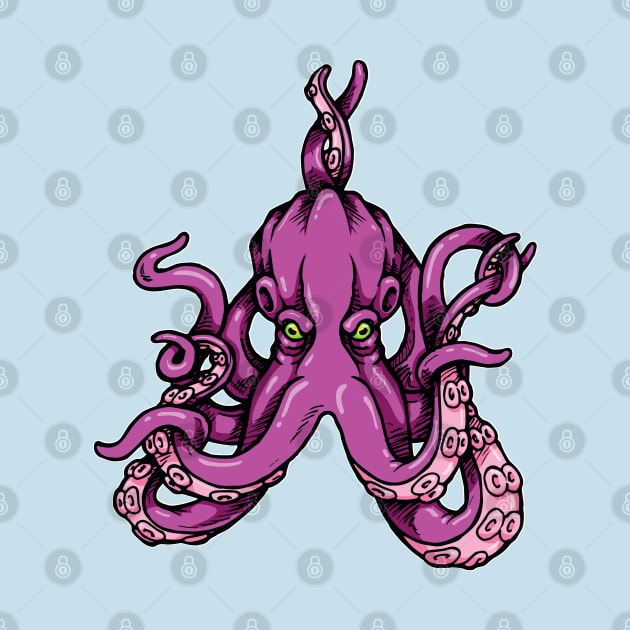 Purple Octopus by Laughin' Bones