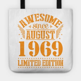 Awesome Since August 1969 Limited Edition Happy Birthday 51 Years Old To Me And You Papa Dad Son Tote