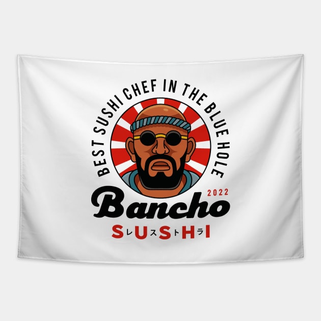 Bancho Sushi Emblem Tapestry by Lagelantee