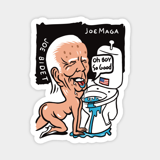 Joe Bidet Magnet by EighthBowl