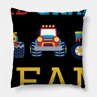 Monster Truck Team 3rd Grade Back To School Teacher Student Pillow