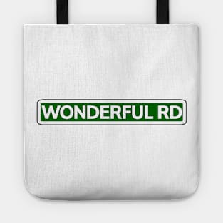 Wonderful Road Street Sign Tote