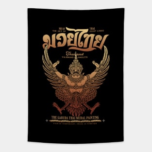 Kickboxing Muay Thai The Garuda Tattoo Tapestry