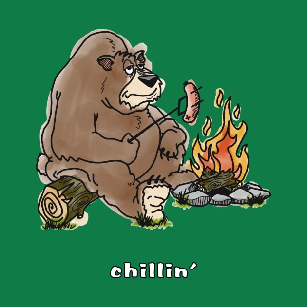 Chill Bear by Owllee Designs