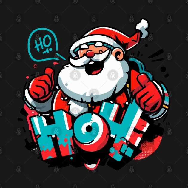 Santa HO HO HO by T-Shirt Paradise