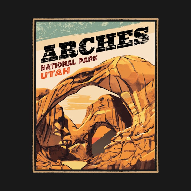 Arches National Park Outdoor Vintage by MarkusShirts