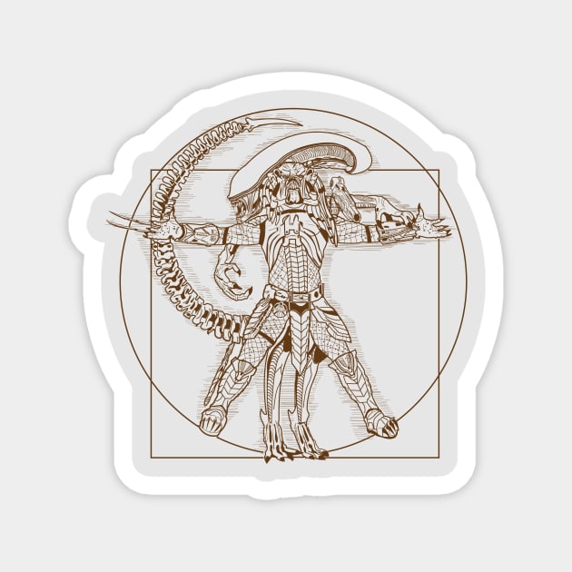 Vitruvian Hunters Magnet by Samiel