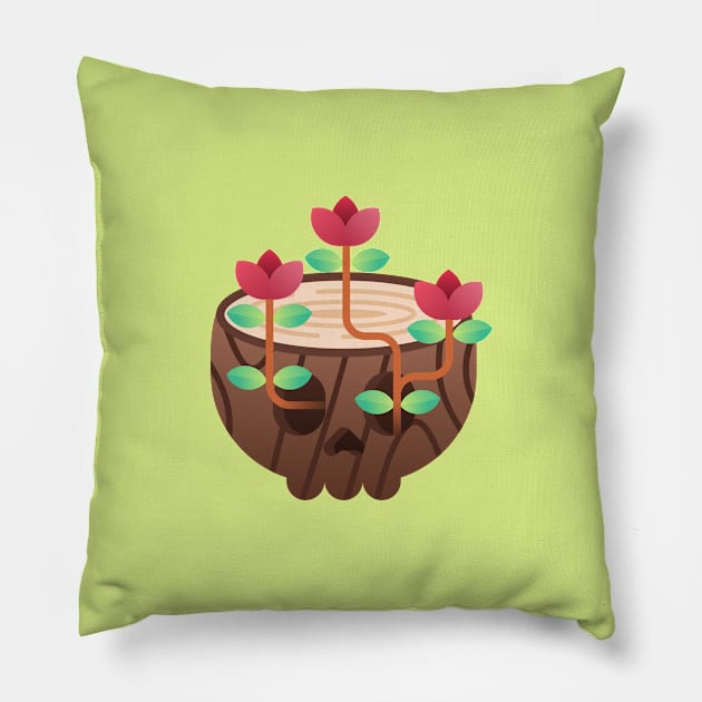 Back to Nature Pillow by noeyedeer