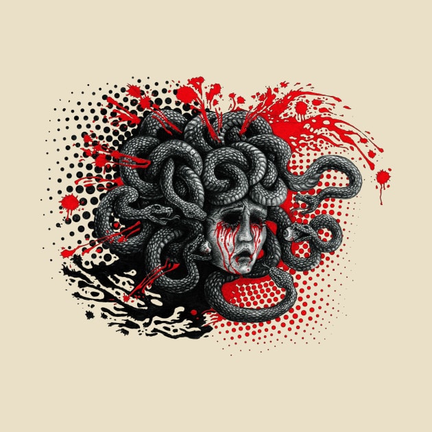 Self-Blinded Medusa by Soul-Paralyzed Art