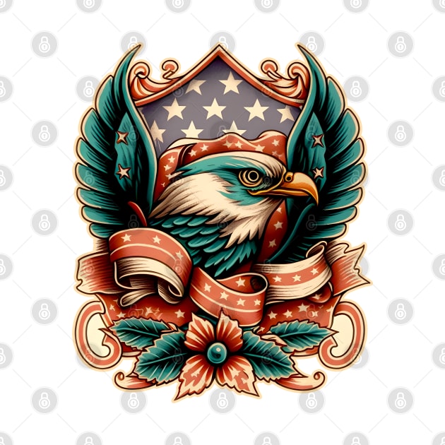 American Eagle Traditional Tattoo by Urban Warriors