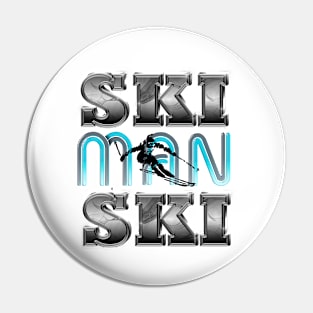 Ski Man Ski Pin