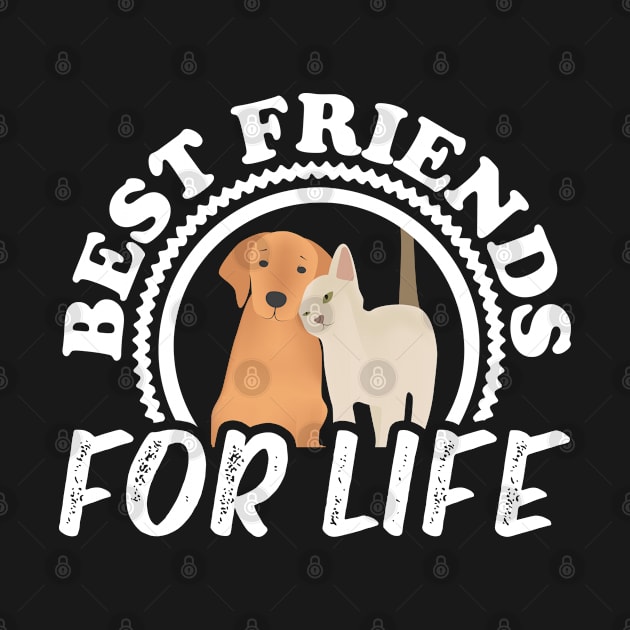 Funny Dogs Best Friends For Life  Mom Dad by Caskara