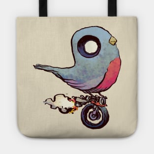 Bird on a Bike Tote