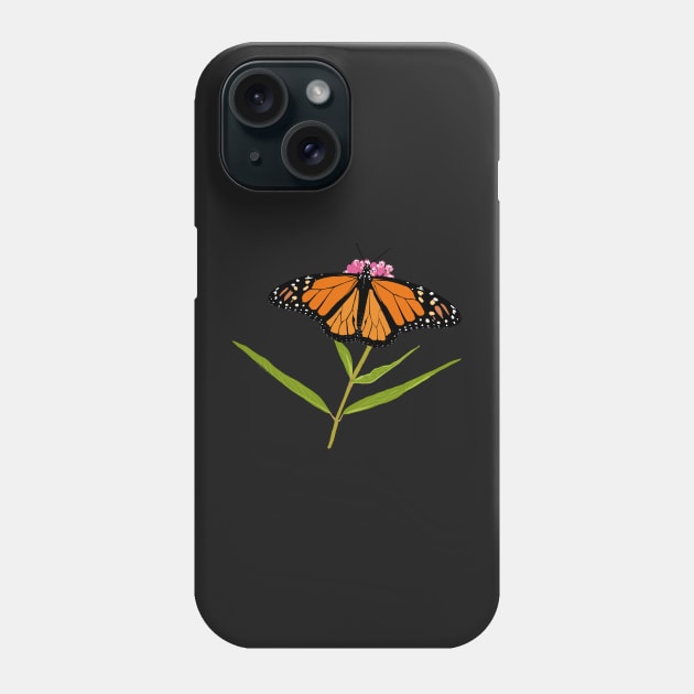 Monarch Butterfly on Milkweed Phone Case by DandelionDays