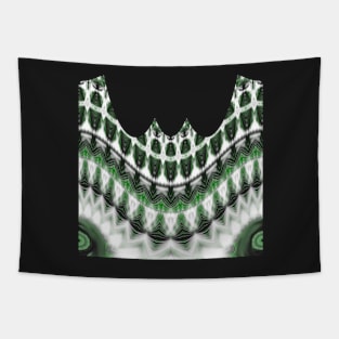 White Green Arcades Tapestry