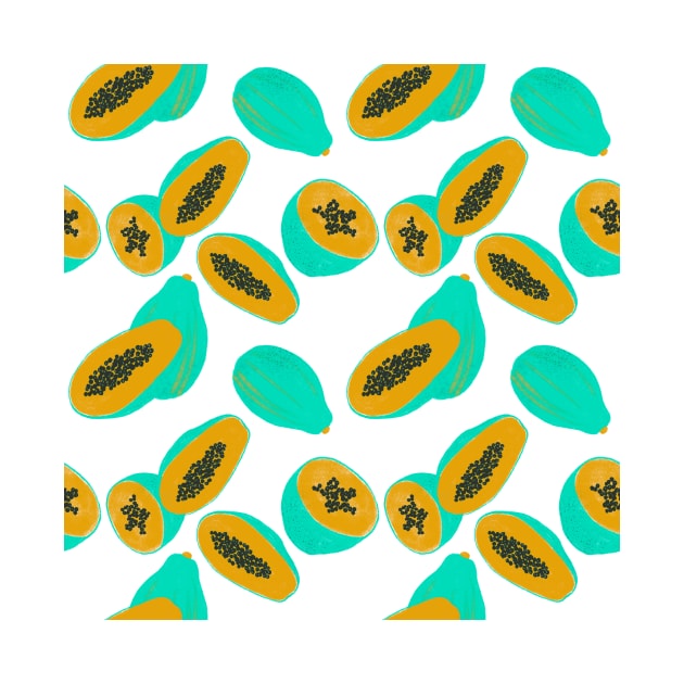 Papaya pattern by RosanneCreates