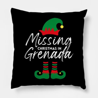 Missing Christmas In Grenada Pillow