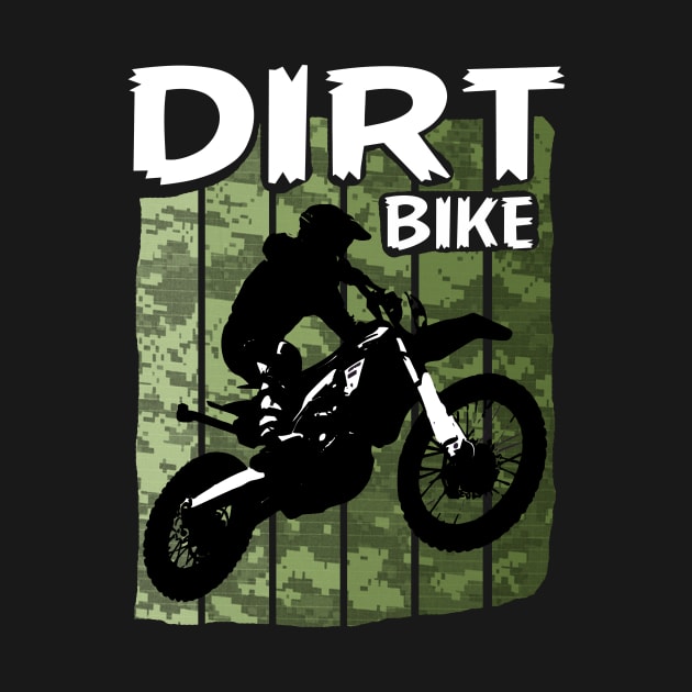 Cool Dirt Bike Army Look, Dirt Bike Gift idea, Dirtbike by Jakavonis