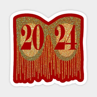 Happy New Year 2024 - 2024 full of good things Magnet