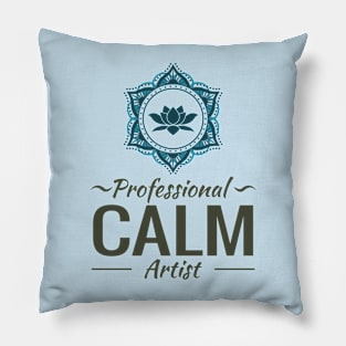 Professional Calm Artist Lotus Mandala Pillow