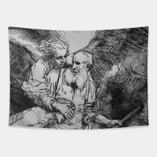 Abraham's Sacrifice by Rembrandt Tapestry