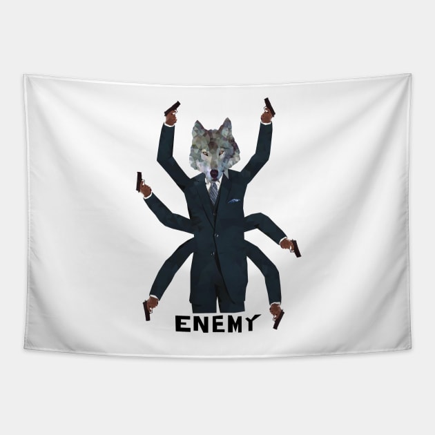 Enemy CEO Mr Wolf Tapestry by Travnash