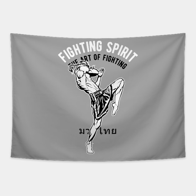 Fighter gift Fight Tapestry by ShirtyLife