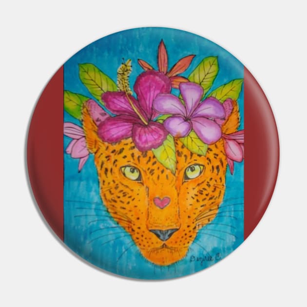 Flor Cheetah Pin by LibrosBOOKtique