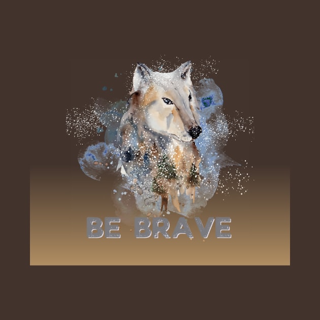 be brave t shirt by gorgeous wall art