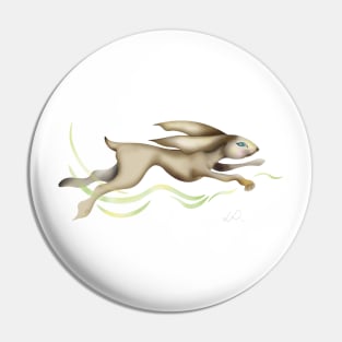 Running rabbit Pin