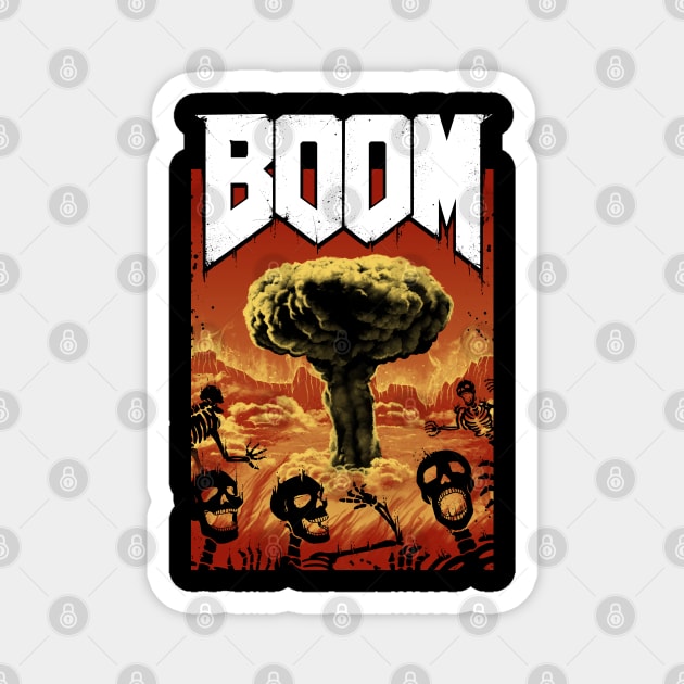 Nuclear Boom! Magnet by Vincent Trinidad Art