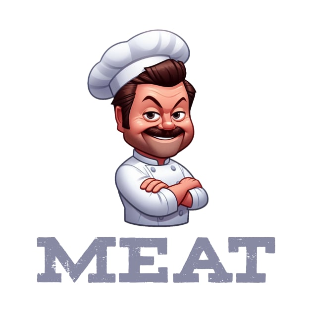 Ron Swanson Cooking by Dmytro